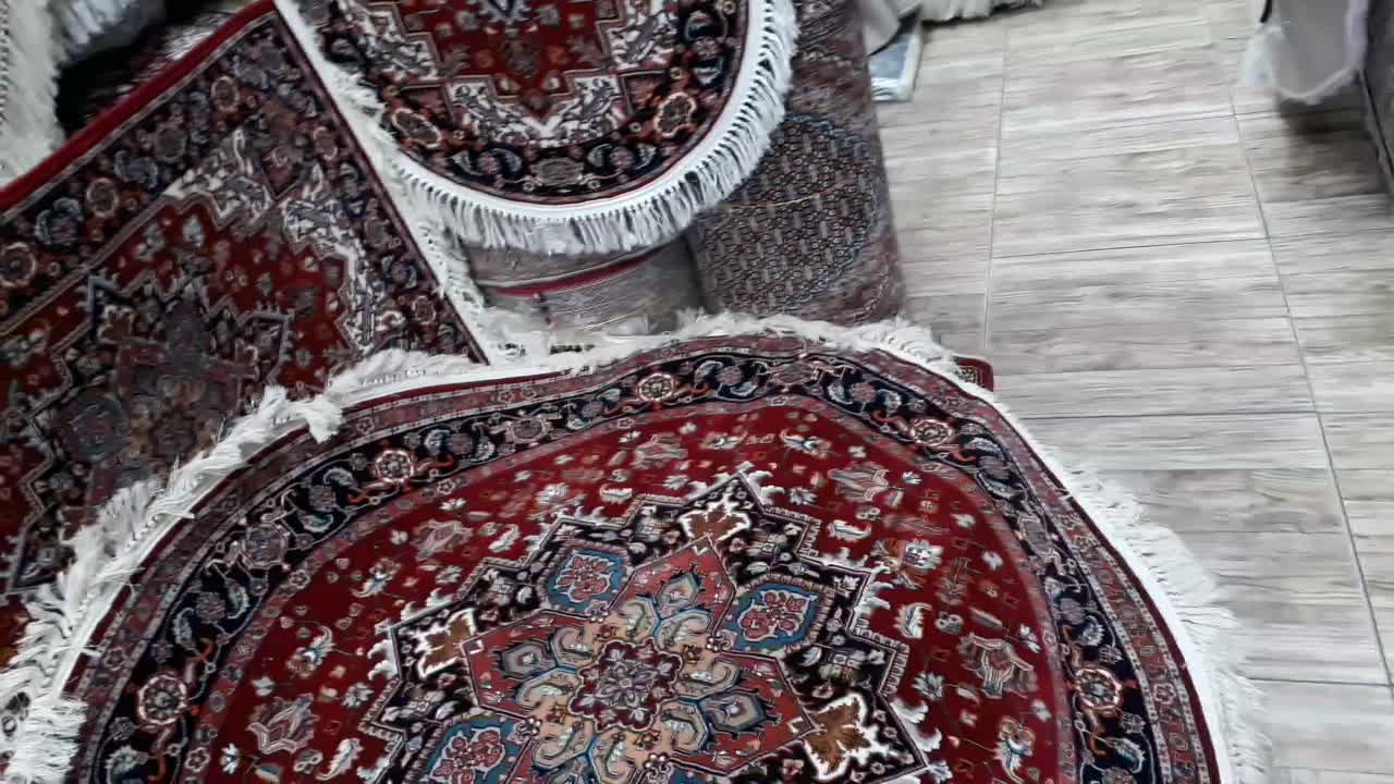 فرش هریس مارک‌ایپک دایره۱/۵×۱/۵ سایز ۷۰۰شانه|فرش|تبریز, |دیوار