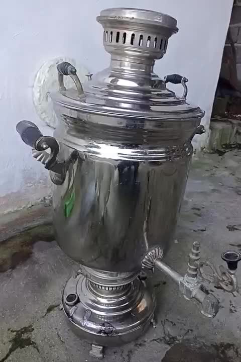 سماور نفتی قهوه خانه ای بزرگ|قوری، کتری، قهوه‌ساز دستی|کلاچای, |دیوار