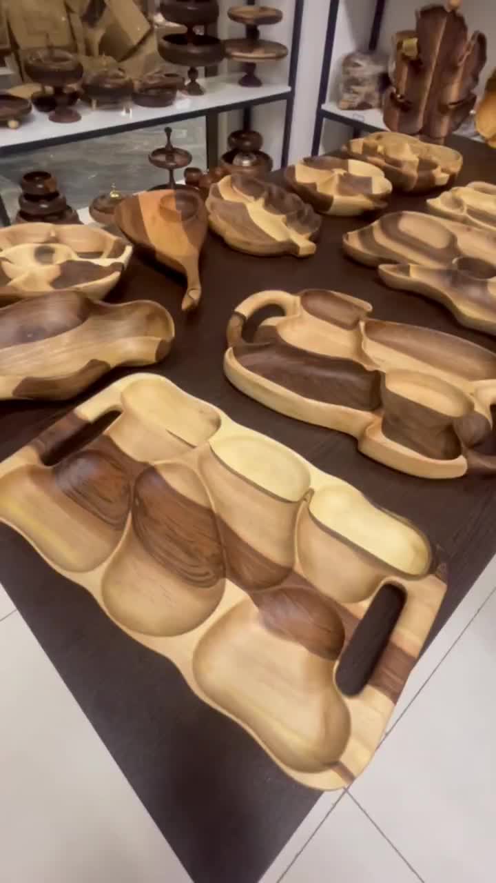 ظروف چوبی/تخته گوشت/میوه خوری/اجیل خوری/اردوخوری|ظروف سرو و پذیرایی|تهران, پردیسان|دیوار