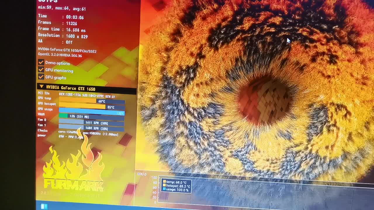 گرافیک gtx1650 tuf gaming 4gig|قطعات و لوازم جانبی رایانه|فردیس, شهرک گلها|دیوار