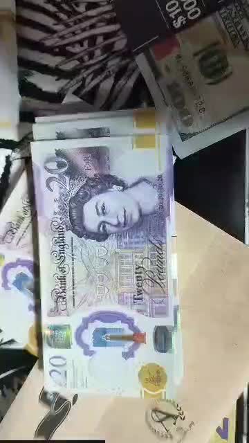 اسکناس دلار و یورو و پوند و ورق طلا تزئینی سینمایی|کلکسیون سکه، تمبر، اسکناس|کرج, شهرک بنفشه|دیوار