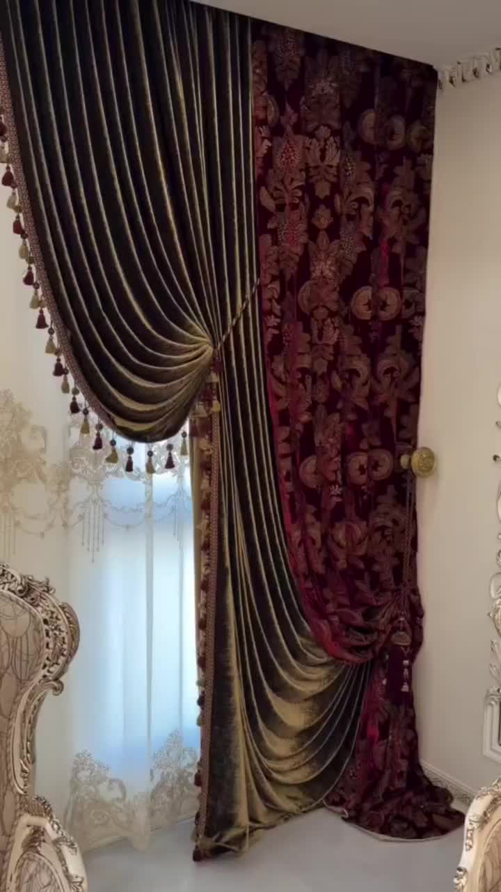 چقدر خوشگلن این پرده ها|پرده، رانر، رومیزی|اصفهان, چرخاب|دیوار