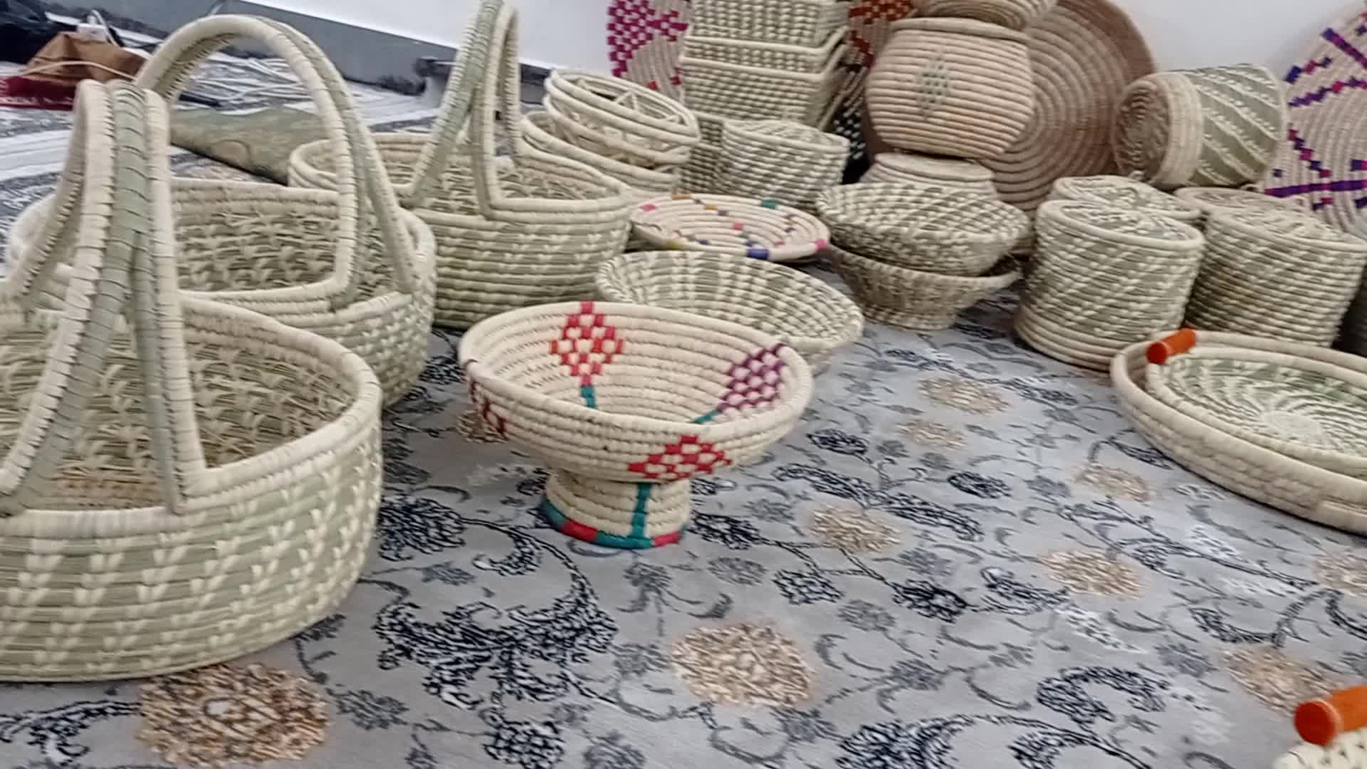 انواع صنایع دستی حصیر بافی با برگ نخل|صنایع دستی و سایر لوازم تزئینی|دهدشت, |دیوار