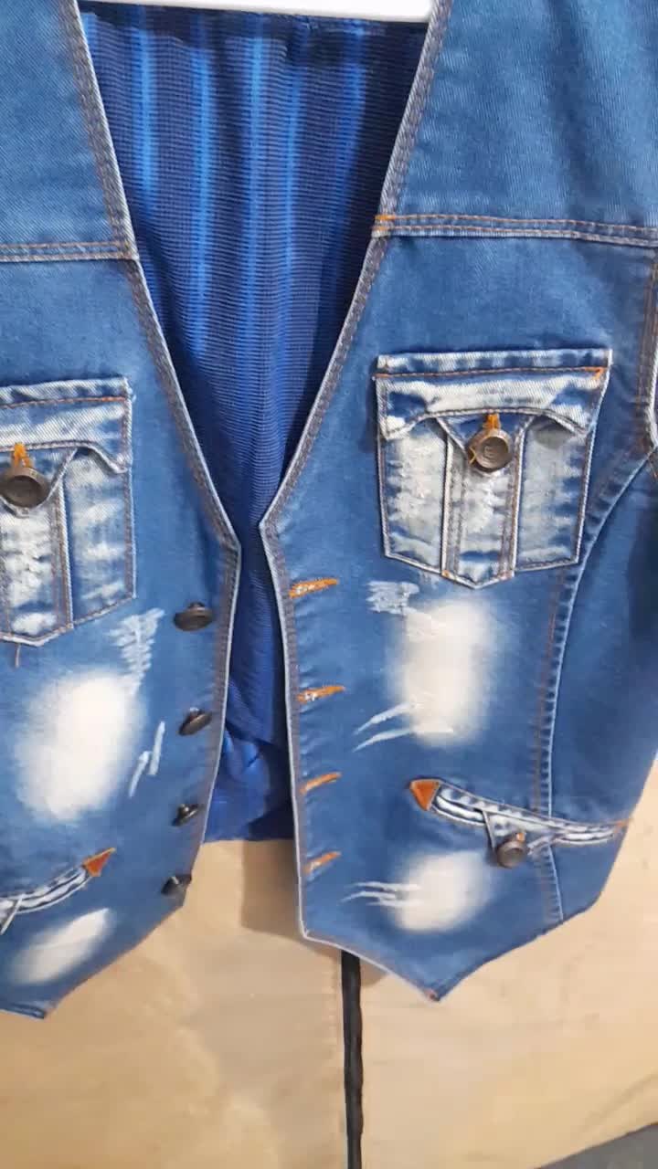 جلیقه جین ایتالیا|لباس|بوشهر, |دیوار