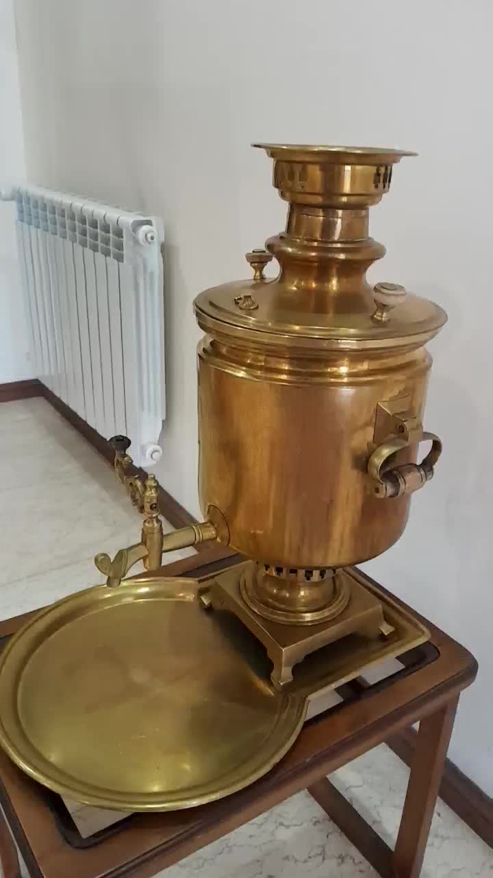 سماور آنتیک روسی اصل سال 1906باتاشف|کلکسیون اشیاء عتیقه|تهران, ستارخان|دیوار