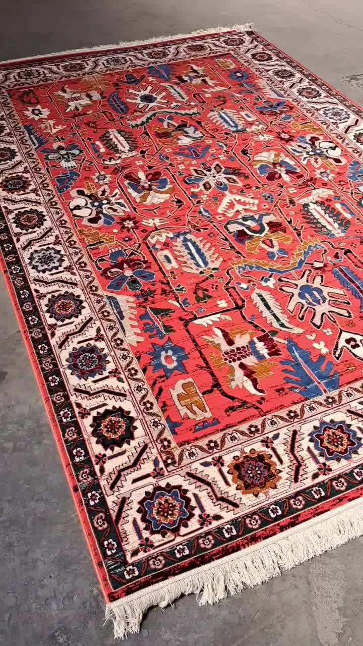 فرش ستاره کویریزد سلطان آباد طرح قشقایی|فرش|تهران, دبستان|دیوار