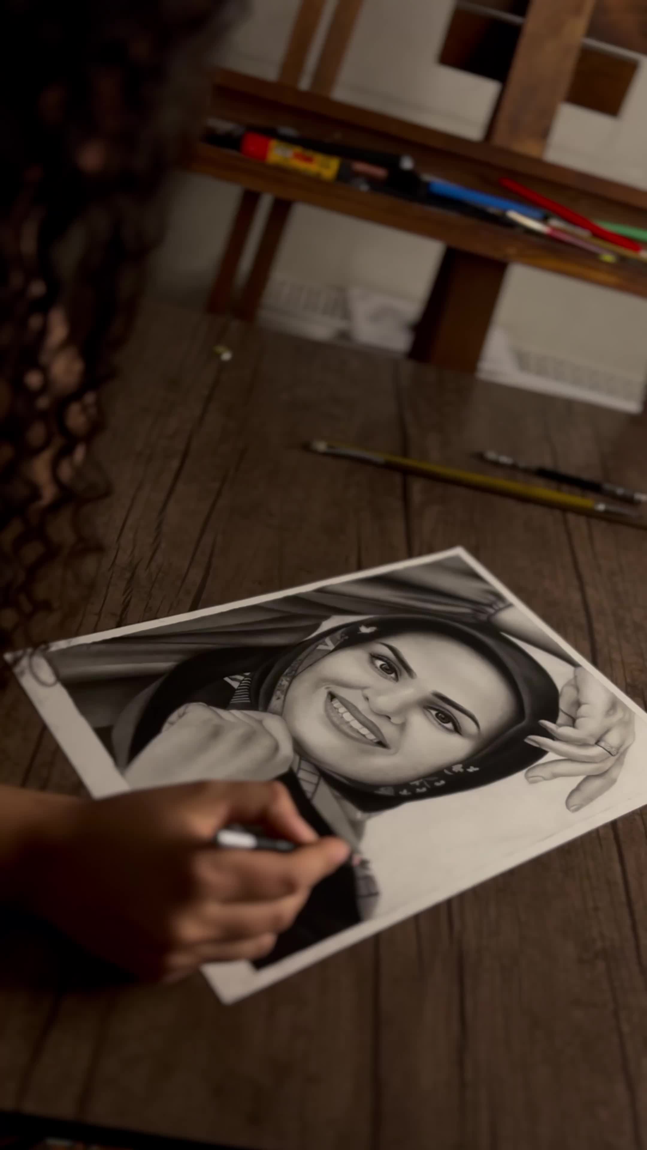 تابلو طراحی چهره|تابلو، نقاشی، عکس|یزد, |دیوار