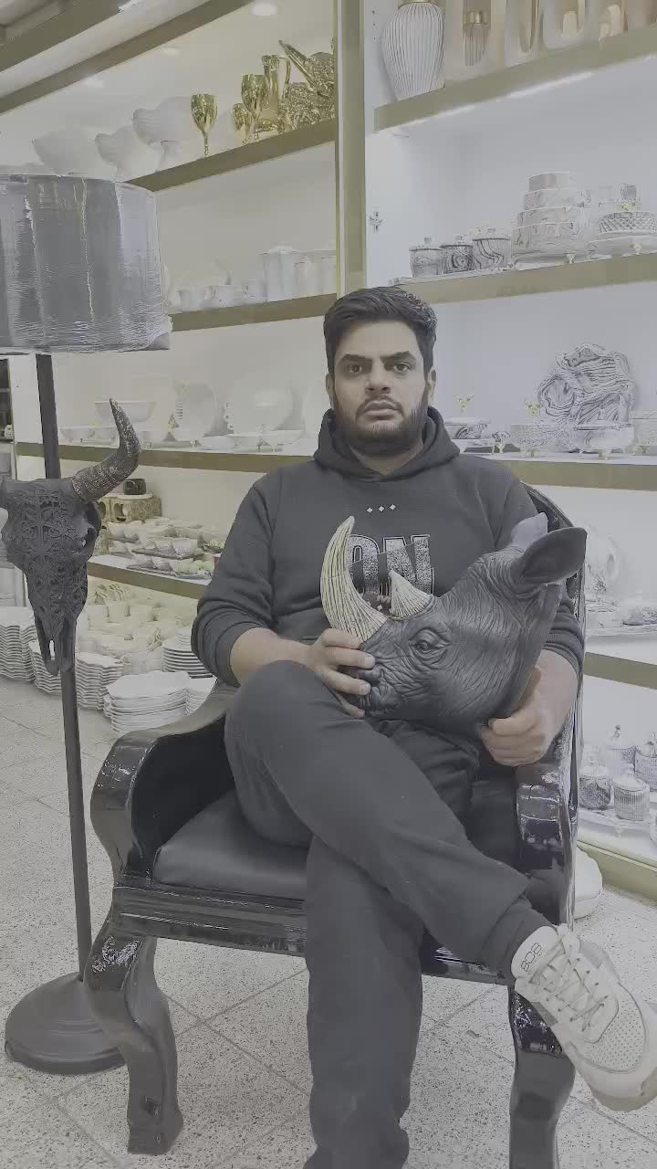 کله کرگدن دیوارکوب بزرگ عمده و تکی«امید دکور»|مجسمه، تندیس، ماکت|مشهد, شهرک رازی (شهرک غرب)|دیوار