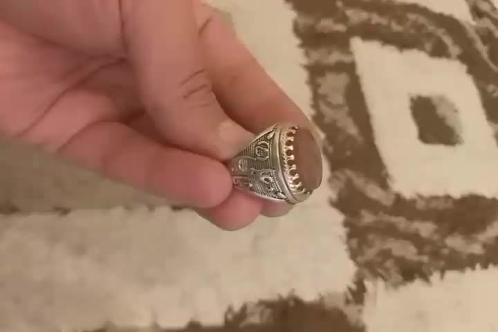 انگشتر نقره نگین عقیق|جواهرات|محمدشهر, شهرک پیام (مهرالبرز)|دیوار