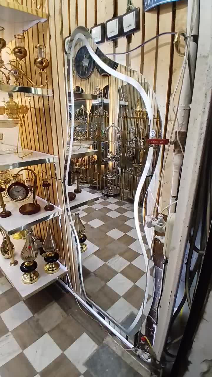 اینه قدی طرح ساده و پیچیده عابدینی|آینه|کرمانشاه, |دیوار