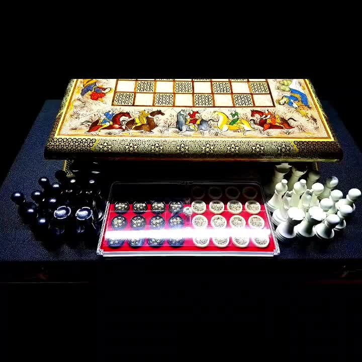 تخته نرد و صفحه شطرنج خاتم( بازی چوگان )|اسباب‌‌بازی|تهران, تهرانسر غربی|دیوار