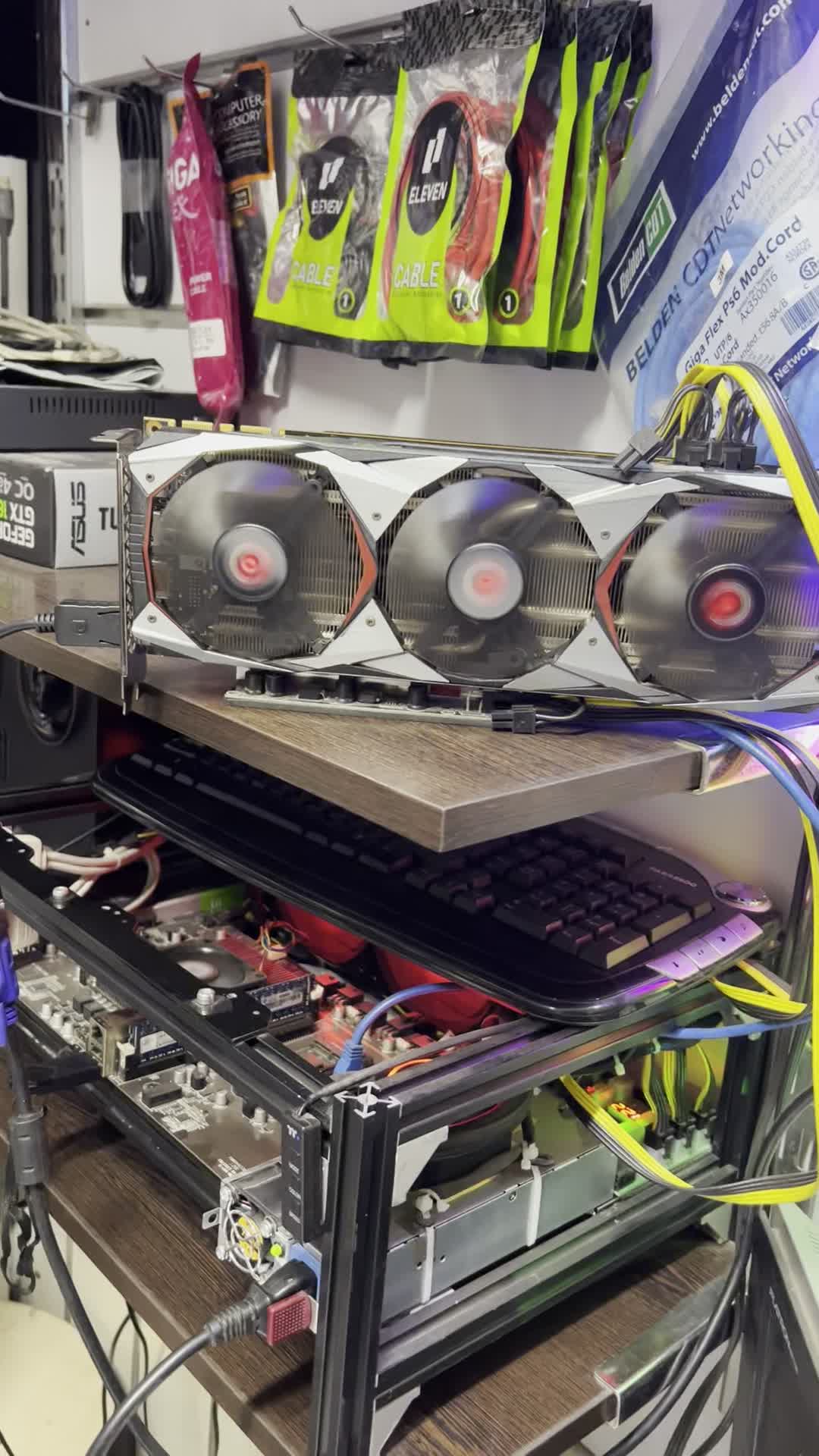 کارت گرافیک 1080ti گیمینگ 11G مدل ۳فن برند PNY|قطعات و لوازم جانبی رایانه|تهران, زاهد گیلانی|دیوار