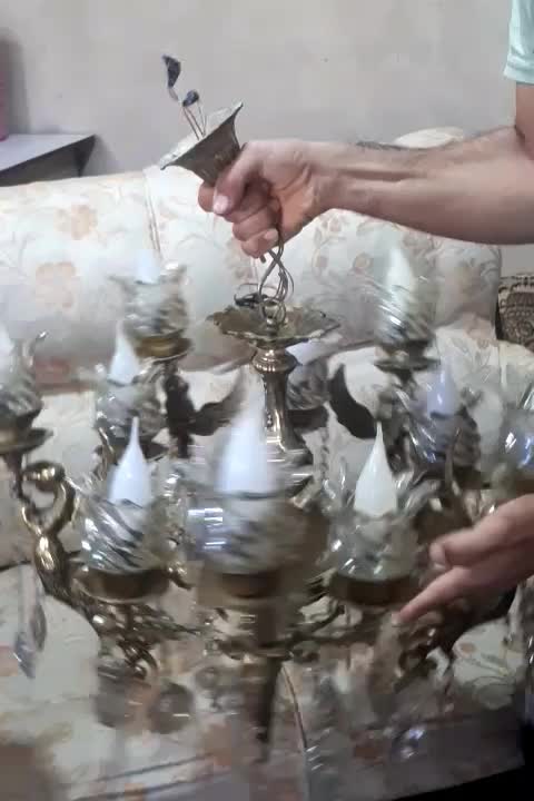 لوستر و کتیبه پرده|لوستر و چراغ آویز|خزل, |دیوار