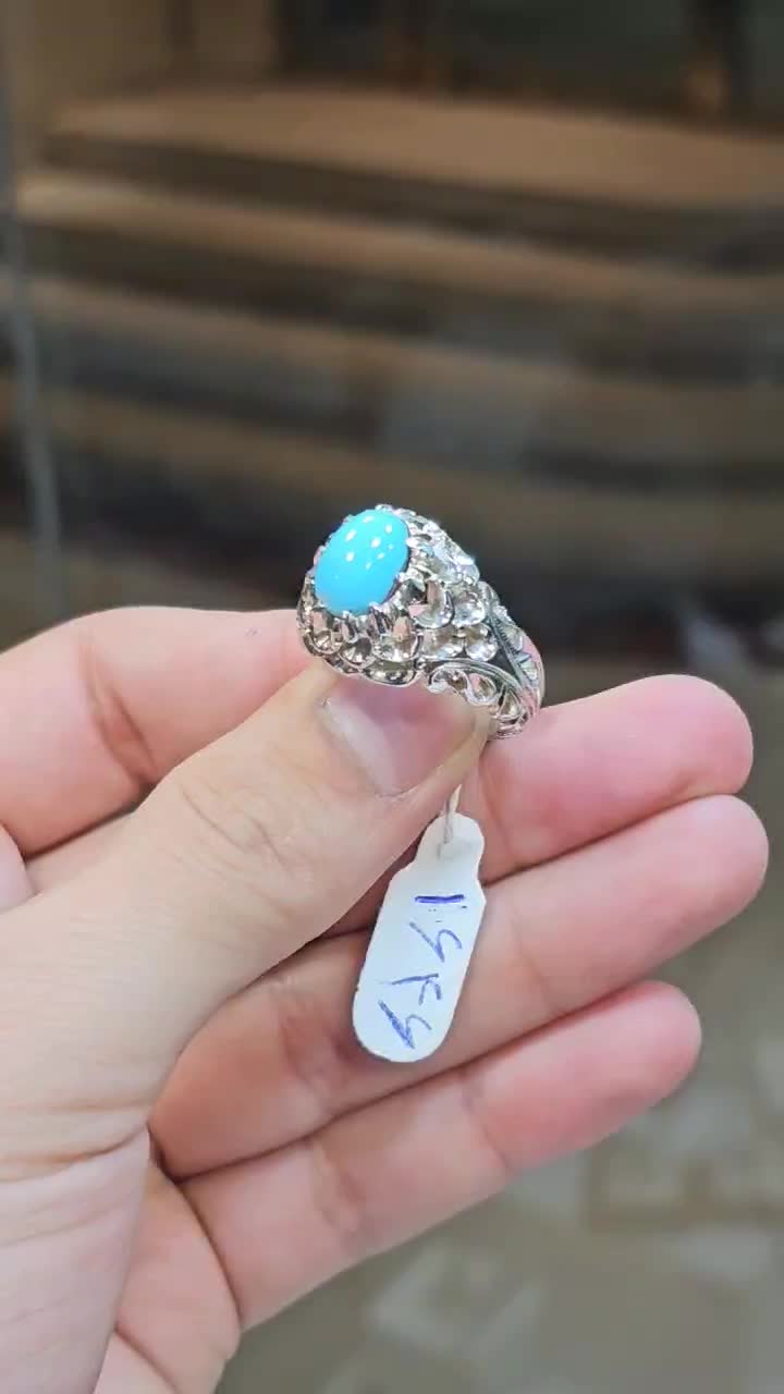 انگشتر فیروزه نیشابور کد۱۶۴۶|جواهرات|قم, سالاریه|دیوار