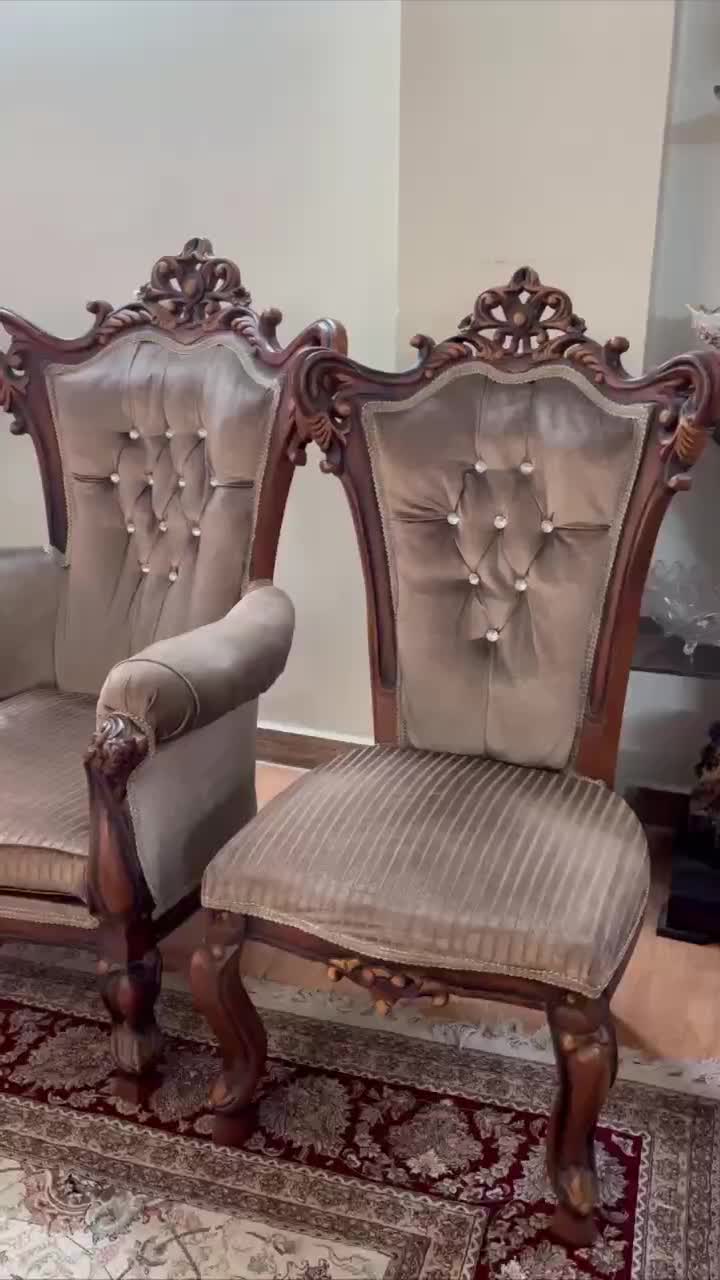 سرویس مبل سلطنتی ۹ نفره به همراه جلو مبلی ست|مبلمان خانگی و میز عسلی|بابل, |دیوار