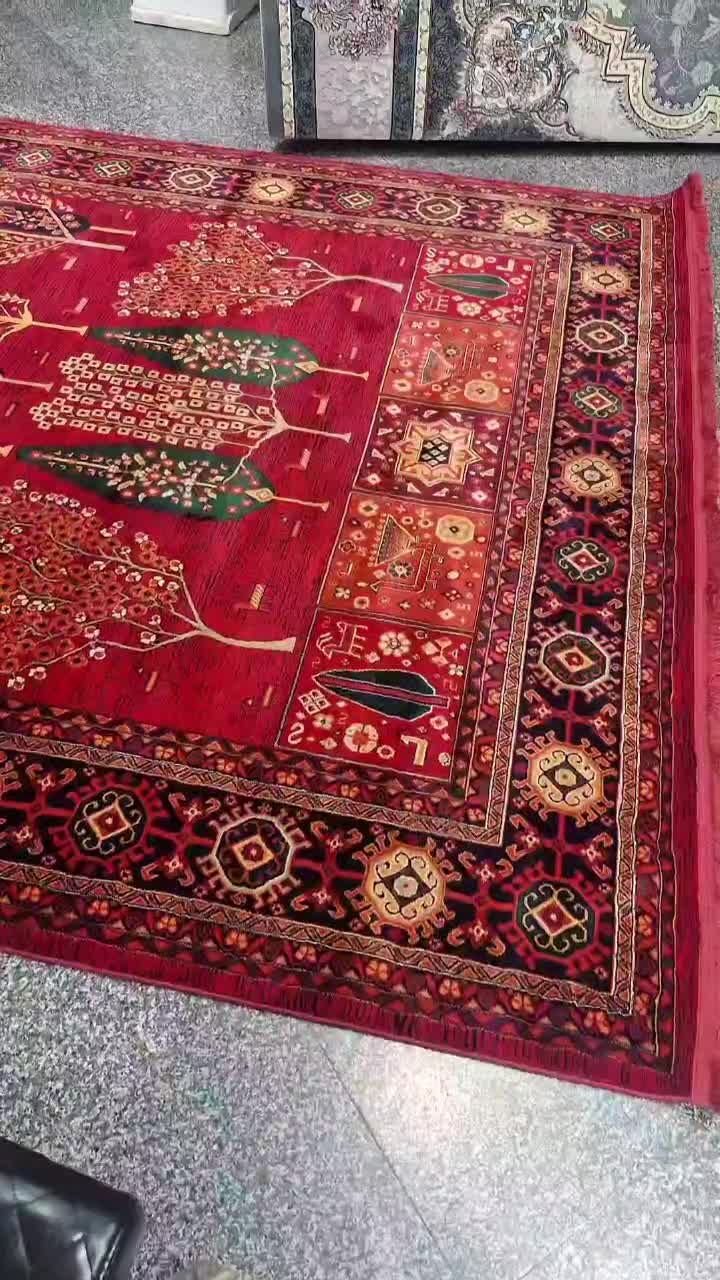 فرش ۷۰۰ شانه درخت زندگی سبز، ۱۰ میل ضخامت|فرش|تهران, نعمت‌آباد|دیوار