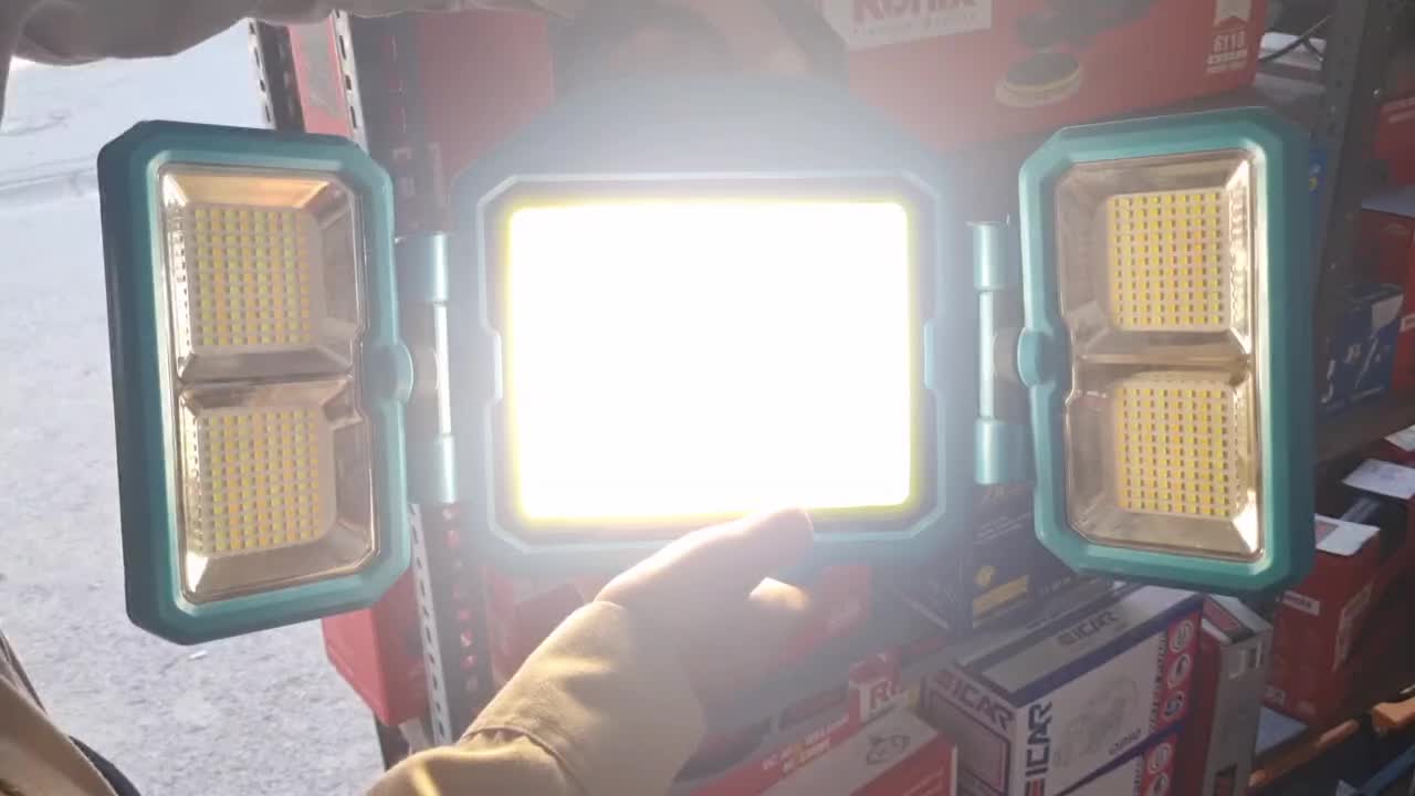 پرژکتور نورافکن خورشیدی و شارژی (ابزار راینو)|لامپ و چراغ|مریوان, |دیوار