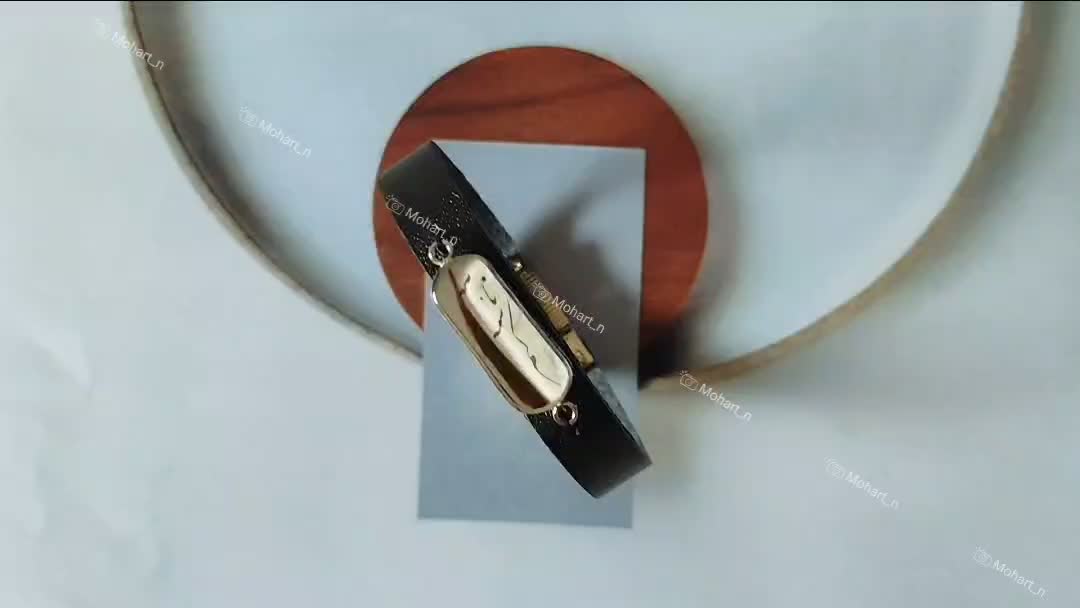 دستبند چرم مردانه با پلاک مو یار رزینی روز مرد|بدلیجات|بوشهر, |دیوار