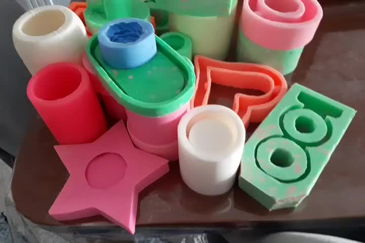 فروش تعدادی قالب سیلیکونی مناسب شمع و سنگ مصنوعی|صنایع دستی و سایر لوازم تزئینی|امیدیه, |دیوار