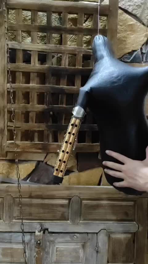 نی انبان قدیمی کلکسیونی عتیقه سالم زیبا|سازهای سنتی|نکا, |دیوار