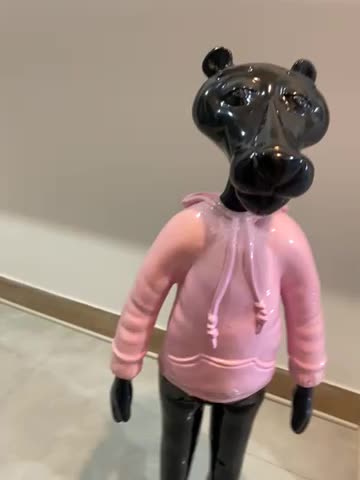 مجسمه دکوری پلنگ صورتی|مجسمه، تندیس، ماکت|سمنان, |دیوار