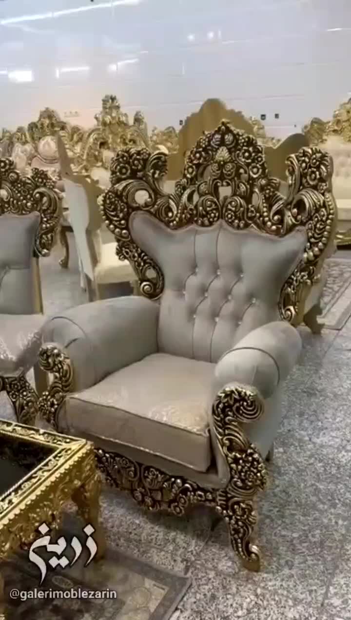 مبل/مبل سلطنتی/مبل استیل/مدل خرچنگی/اقساطی|مبلمان خانگی و میز عسلی|خمینی‌شهر, |دیوار