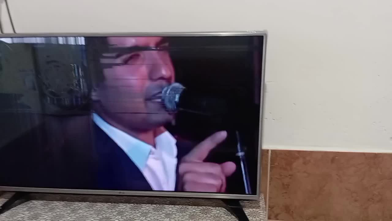 تلویزیون ال سی دی پنل ضربه خورده 43|تلویزیون و پروژکتور|برازجان, |دیوار