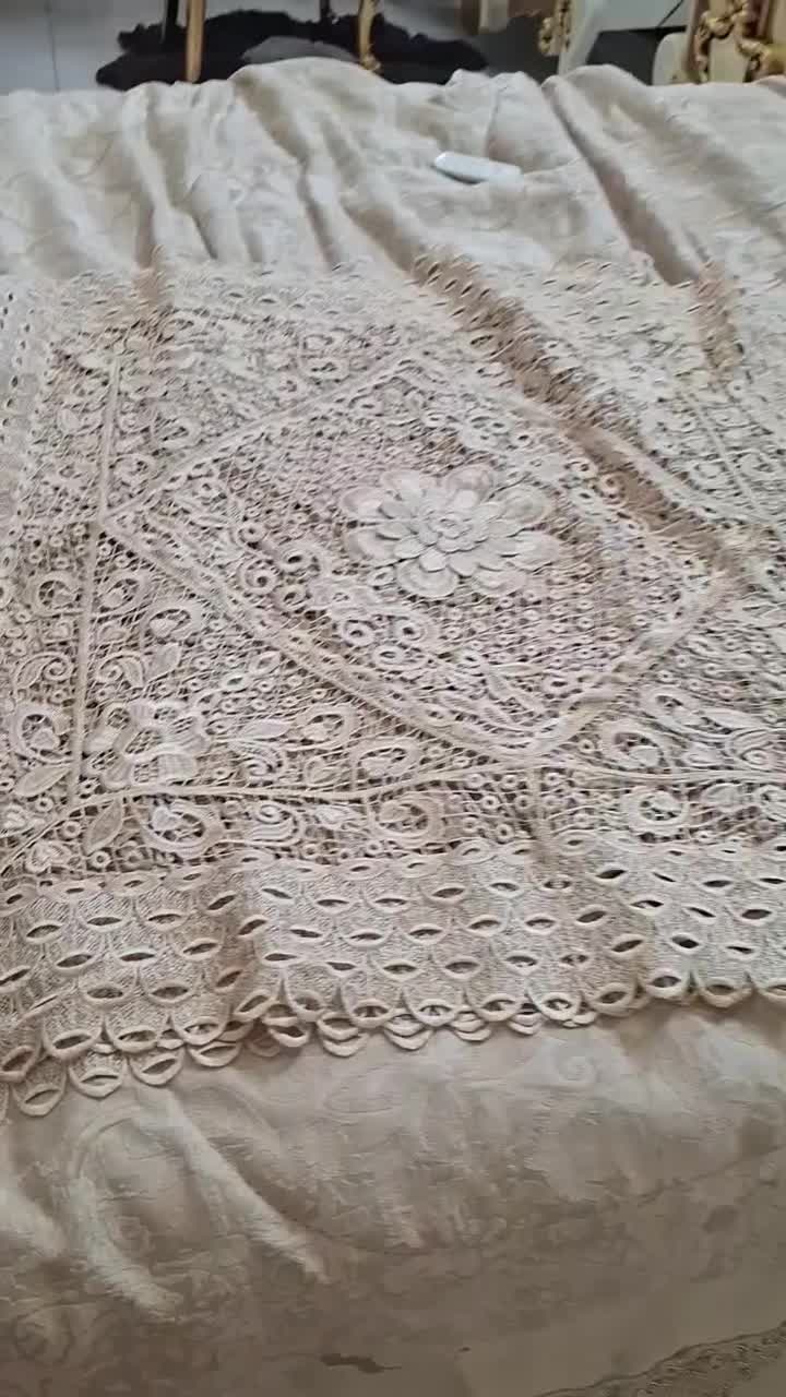 رومیزها و عسلی های ترک گیپور ابریشمی زیرقیمت|پرده، رانر، رومیزی|اصفهان, شیخ اشراق|دیوار