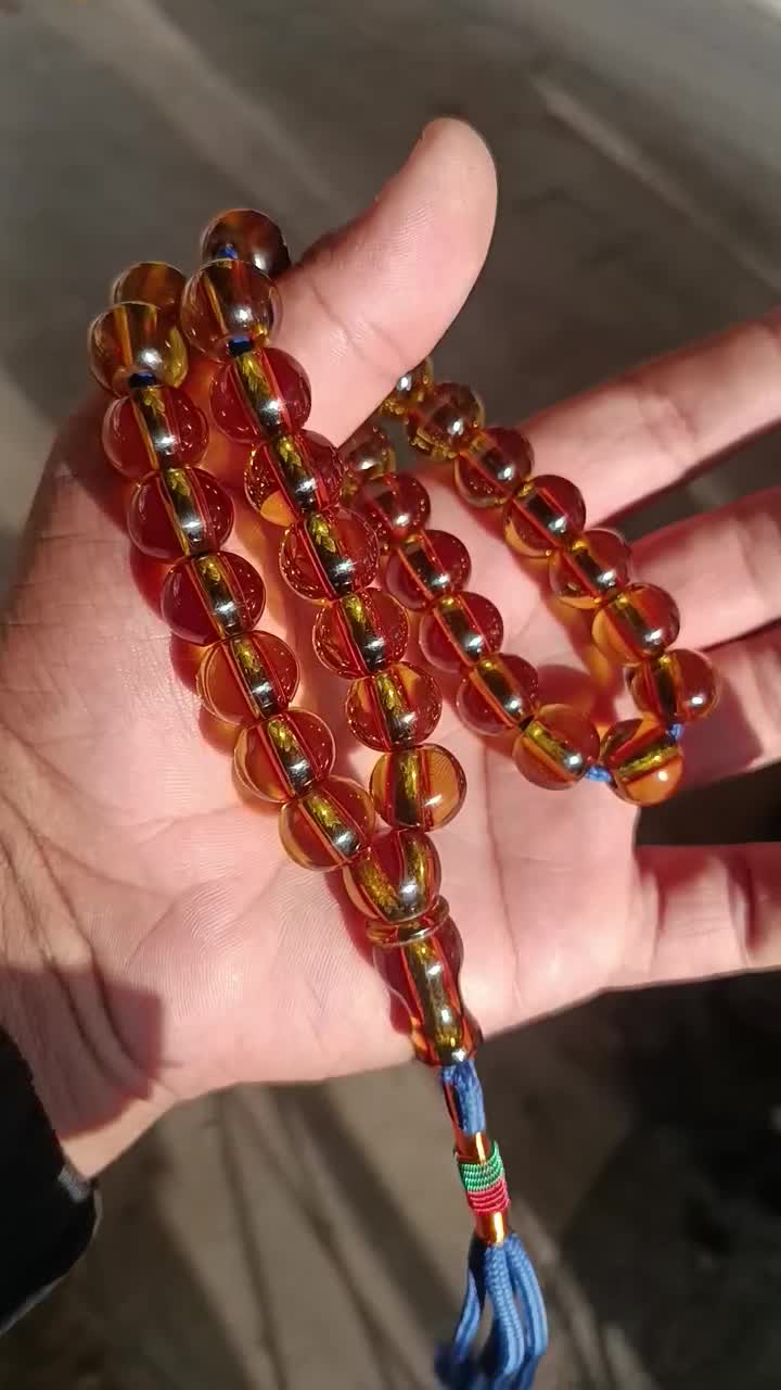 تسبیح سندلوس شمش اورجینال کار دست بودار|کلکسیون اشیاء عتیقه|کرمانشاه, |دیوار