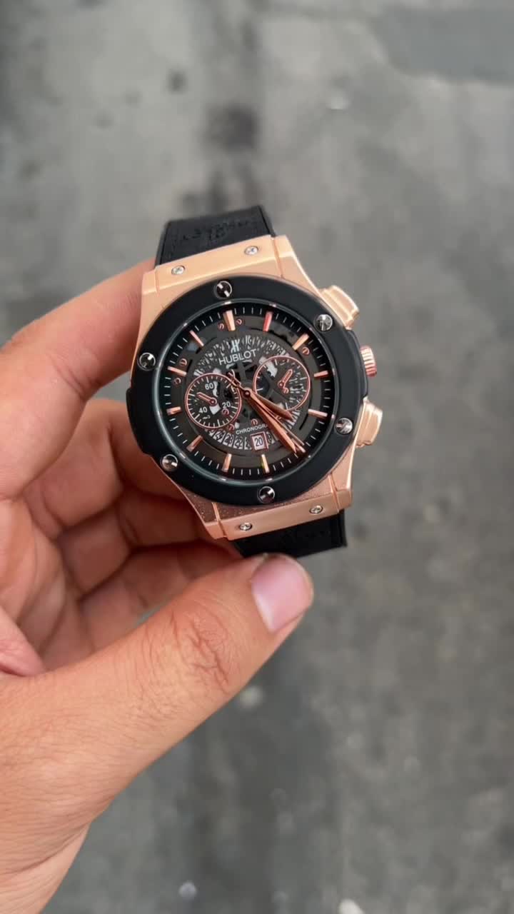 ساعت مردانه هابلوت کاسیو بند چرم و رابر تقویم دار|ساعت|ارومیه, |دیوار