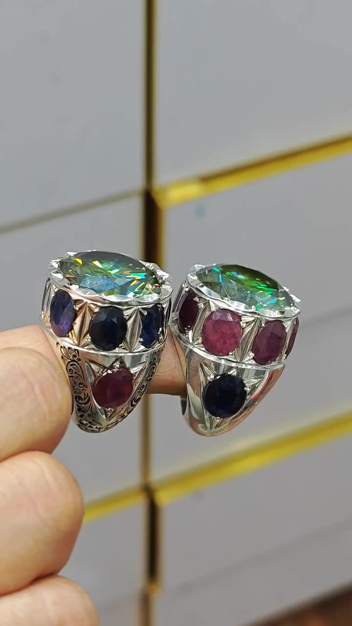 انگشتر موزونایت روسی|جواهرات|قم, ارم|دیوار