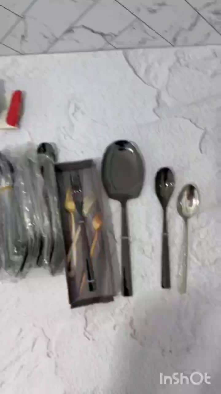ست قاشق و چنگال و چاقو|ظروف سرو و پذیرایی|شیراز, پودنک|دیوار