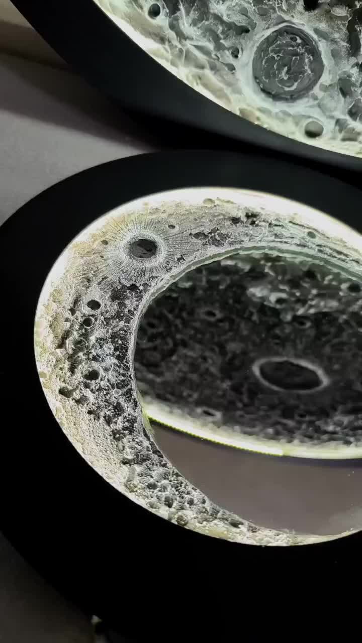 آینه ماه نورانی|صنایع دستی و سایر لوازم تزئینی|قشم, |دیوار