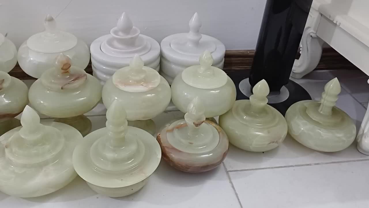 قندان و شیرینی خوری و گلدان و مجسمه سنگ مرمر|صنایع دستی و سایر لوازم تزئینی|فشاپویه, |دیوار