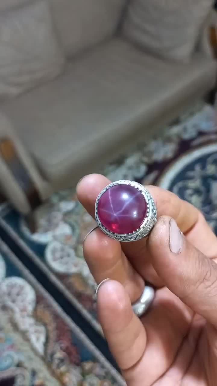 انگشتر یاقوت استار|جواهرات|سنندج, |دیوار