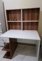 کتابخانه چوبی و میز تحریر|کتابخانه، شلف، قفسه‌های دیواری|شاهین‌شهر, عطار|دیوار