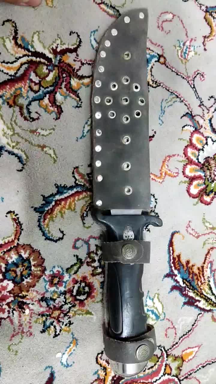 چاقو خنج.ری 30 سانتی با غلاف چرمی|کوهنوردی و کمپینگ|قم, باغ پنبه|دیوار