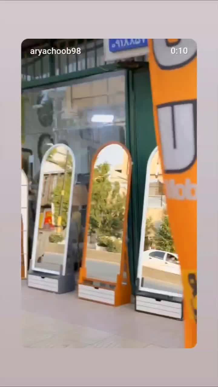 آینه و باکس قدی ام‌دی‌اف سوپر براق 65×200|آینه|سنندج, |دیوار