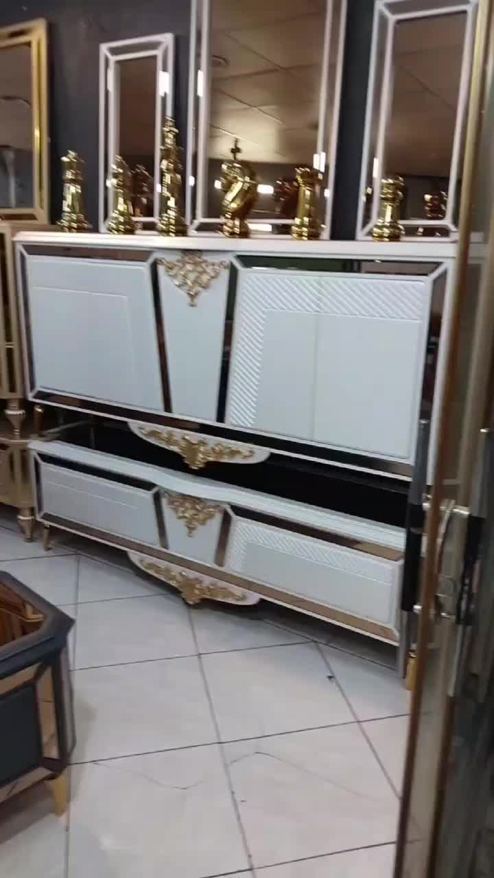 آینه‌کنسول ست میزتلوزیون آینه بژ|بوفه، ویترین، کنسول|تهران, شهرک ولیعصر جنوبی|دیوار