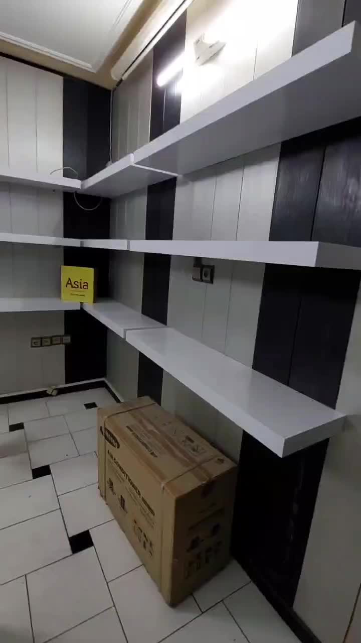 شلف پنل دیوارپوش باکس کشو میز تلویزیون پایه دیواری|کتابخانه، شلف، قفسههای دیواری|تهران, قلمستان|دیوار