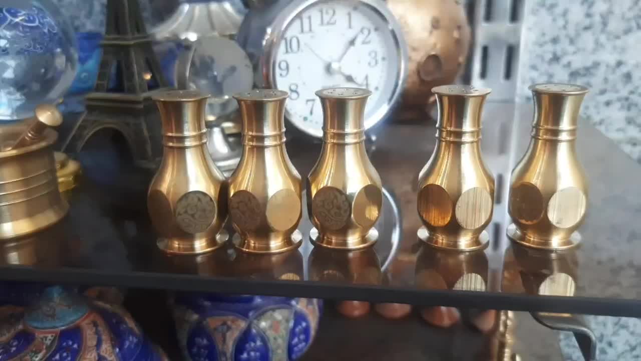 نمک پاش و هاوون برنجی|صنایع دستی و سایر لوازم تزئینی|اصفهان, سودان|دیوار