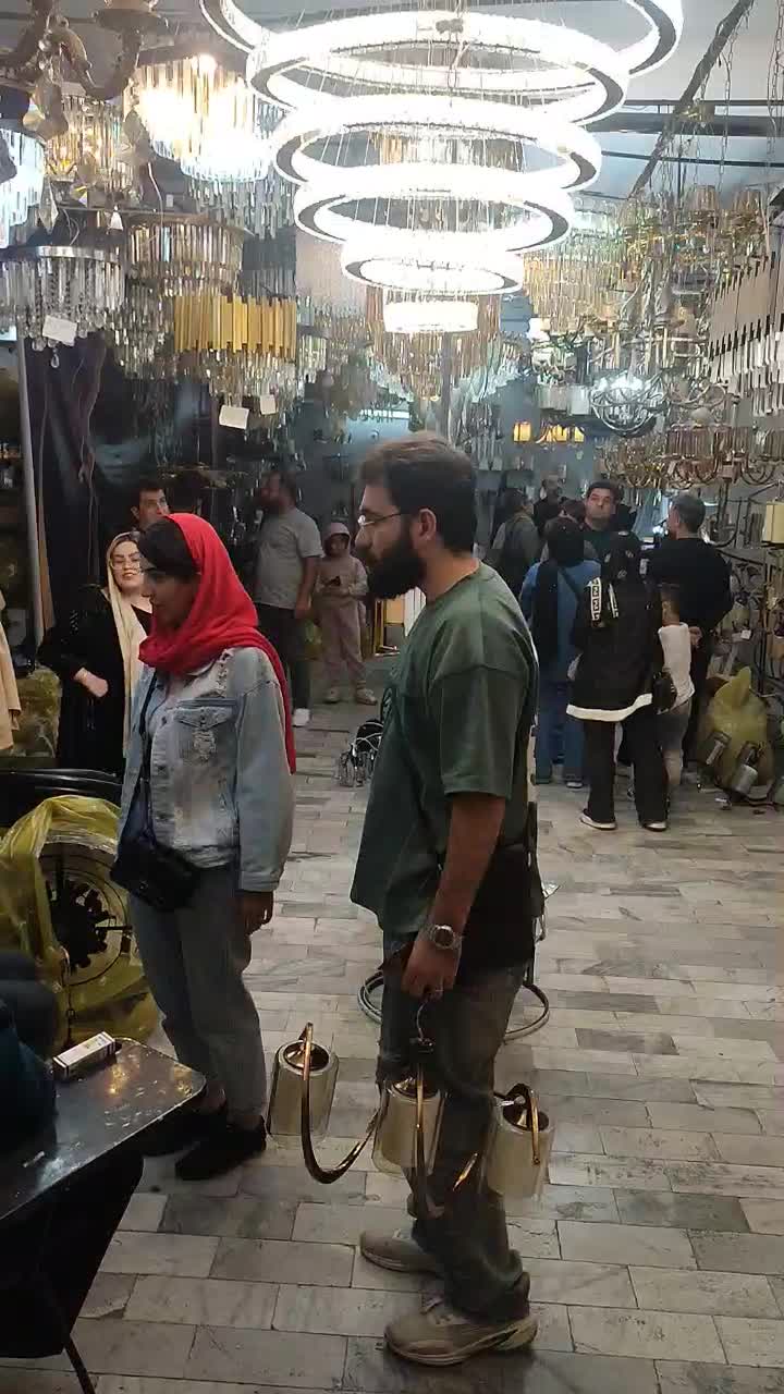 لوستر گالری ابشار نور|لوستر و چراغ آویز|تهران, شهرک بعثت|دیوار