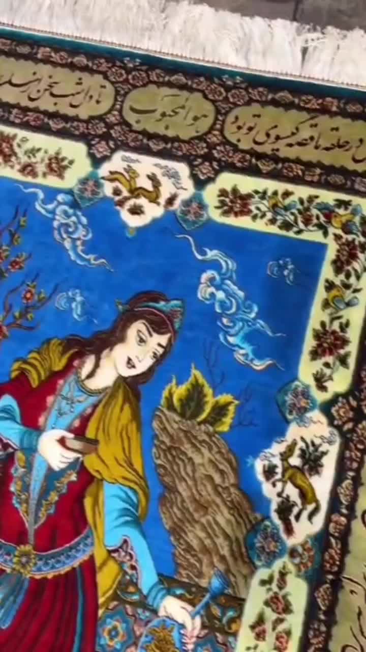 فرش دستباف تمام ابریشم مهرگان|فرش|تهران, ونک|دیوار