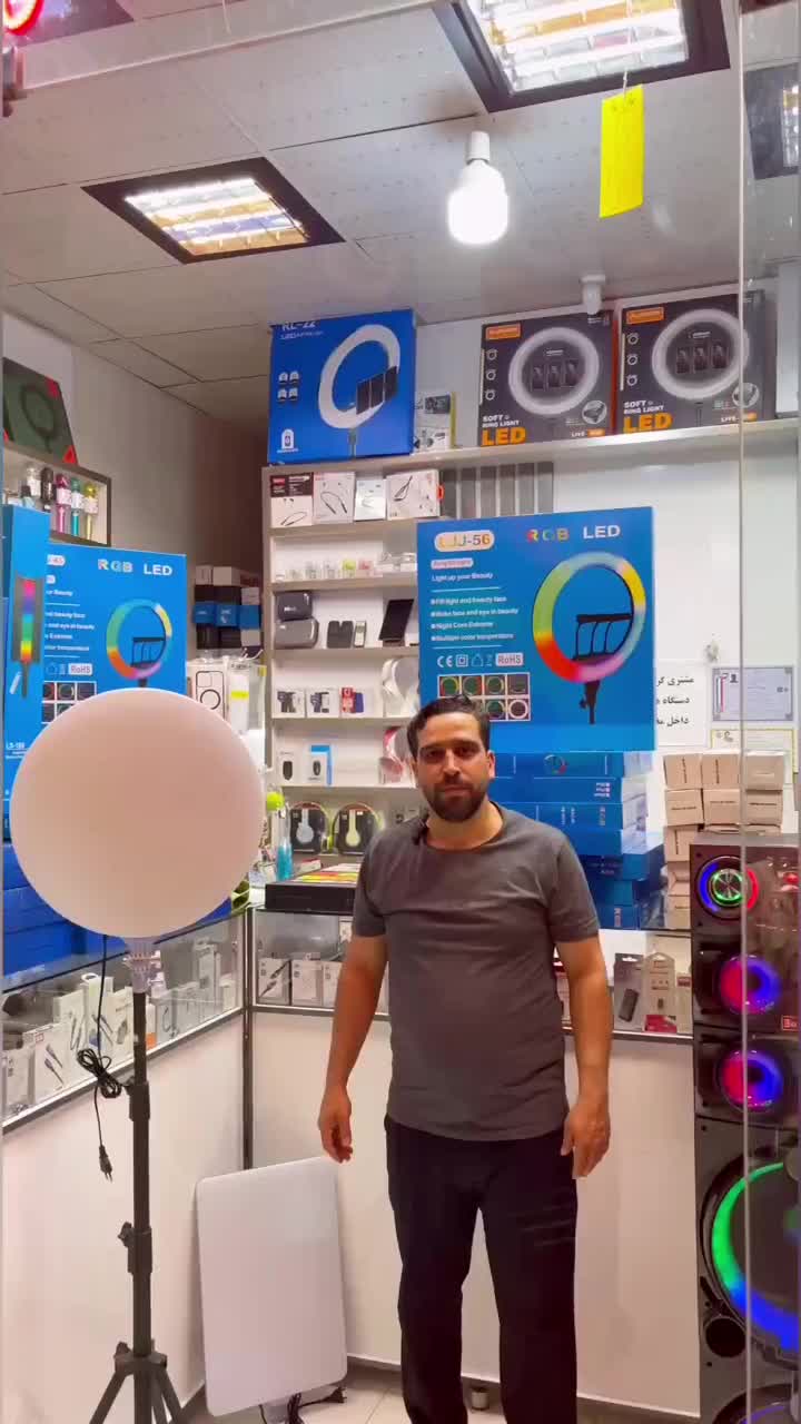 رینگ لایت RGB|دوربین عکاسی و فیلم‌برداری|قم, انسجام|دیوار