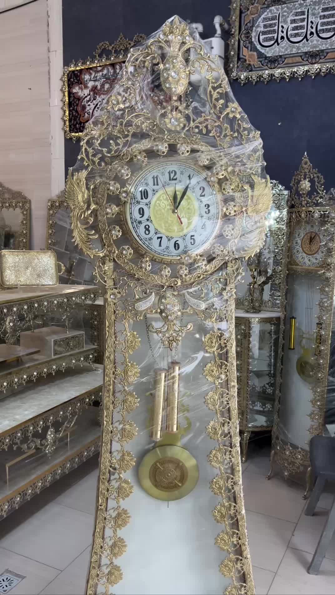 تخفیفات ساعت ایستاده برنز مدل کنسول دار(برنز برتر)|ساعت دیواری و تزئینی|کرمانشاه, |دیوار