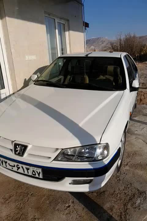 ماشین پارس رنگ سفید|خودرو سواری و وانت|نوبران, |دیوار