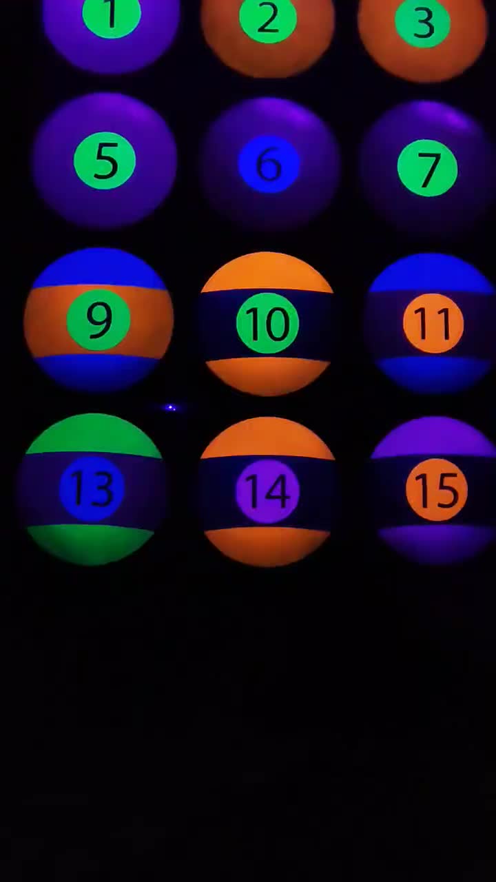 تابلو بلکلایت با طرح مربوط به بیلیارد Blacklight|تابلو، نقاشی، عکس|تهران, دریاننو|دیوار