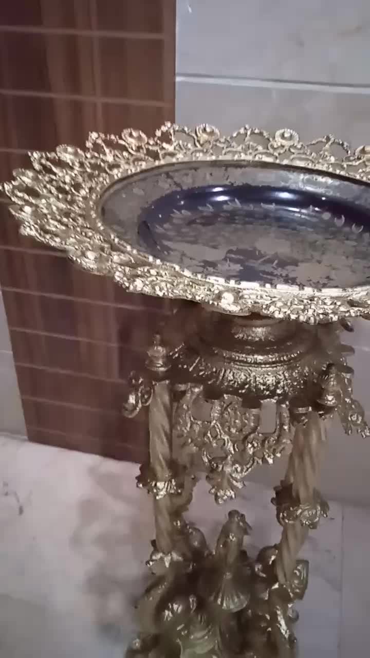 کنارسالنی میوه خوری برنجی برنزی قدیمی سنگین|صنایع دستی و سایر لوازم تزئینی|تهران, دریاچه شهدای خلیج فارس|دیوار
