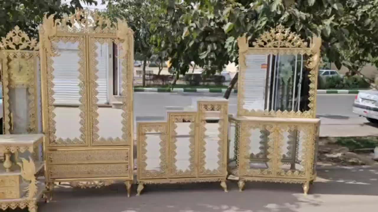 کمدلباس برنجی آلیاژی ست جهیزیه برنزی کنارسالنی|جاکفشی، کمد، دراور|مشهد, حسین‌آباد|دیوار