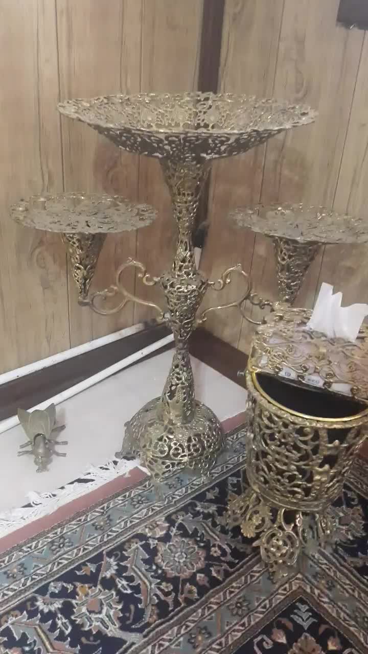 ظرف میوه با جا دستمالی وسطل آشغال|صنایع دستی و سایر لوازم تزئینی|اردکان, |دیوار